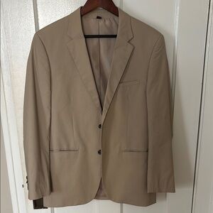 Men's Tan Massimo Blazer Slim Fit Sz M